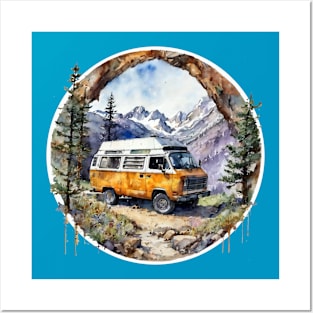 Van Life Retro Campervan Posters and Art